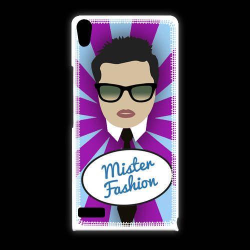 Coque Huawei Ascend P6 Mister Fashion Brun