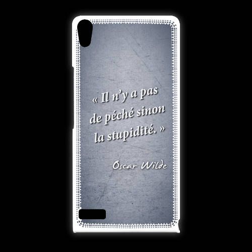 Coque Huawei Ascend P6 Peche Stupidite Citation Oscar Wilde Rakuten