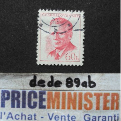 Tchécoslovaquie..  60h Le Président Novatny (1904-1975) Oblitéré