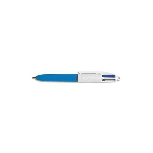 Bic Mini Stylo À Bille 4 Colours Pointe Moyenne Rétractable, Corps Bleu