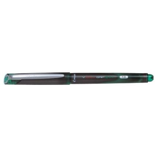 Pilot Stylo Roller V-Ball Grip Pointe Métal 1 Mm Encre Liquide Verte