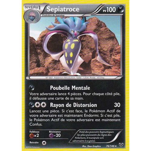 Carte Pokemon Francaise Reverse Serie Xy Sepiatroce 76/146
