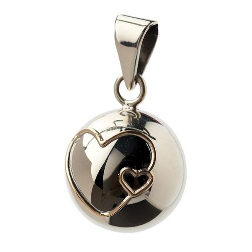 Bola Grossesse Boule Argent Coeur Black