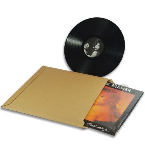 Enveloppe Carton Vinyle 33 Tours Format 350x350 Mm - Lot De 100