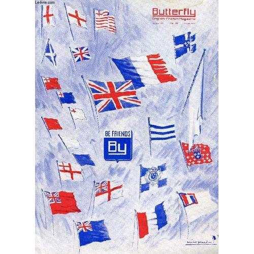 Butterfly, English-French Magazine, N° 136, Oct. 1957 (Contents: Visite Royale, Royal Visit. La Vie Du 'pamir', The Life Of The 'pamir'. Un Puits De Pétrole Flottant, A Floating Oil-Well. ...