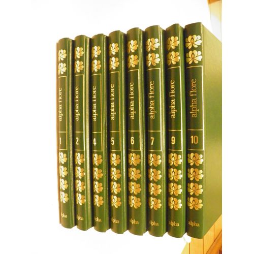 Lot Livres Alpha Flore N°1,2,4,5,6,7,9,10
