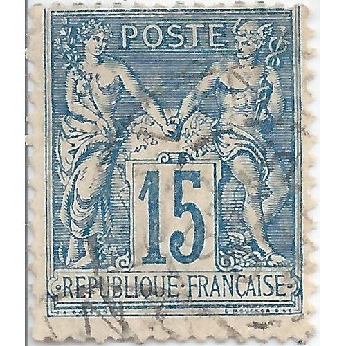 Timbre N°101 Oblitérée De 1892.