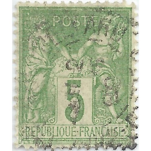 Timbre N°102 Oblitérée De 1898.