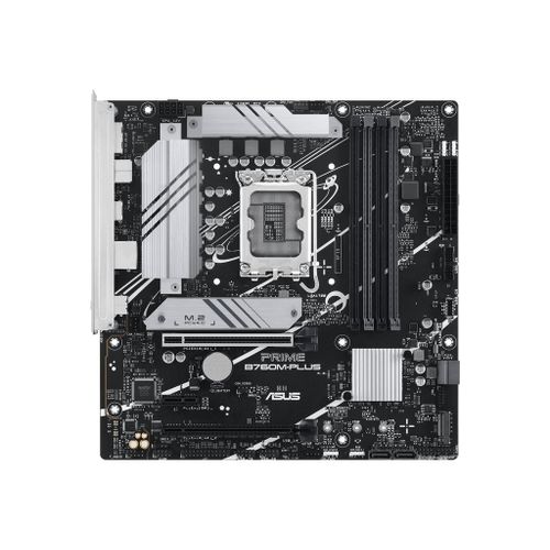 ASUS PRIME B760M-PLUS - Carte-mère - micro ATX - Socket LGA1700 - B760 Chipset - USB 3.2 Gen 1, USB 3.2 Gen 2, USB-C 3.2 Gen 1 - 2.5 Gigabit LAN - carte graphique embarquée (unité centrale...