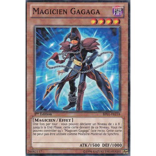 Carte Yu-Gi-Oh - Magicien Gagaga - Bp01-Fr218 - Starfoil ( Brillante ) - Battle Pack -L' Aube Epique -