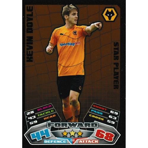 Carte Match Attax 2011 / 2012 Kevin Doyle Star Player Wolverhampton