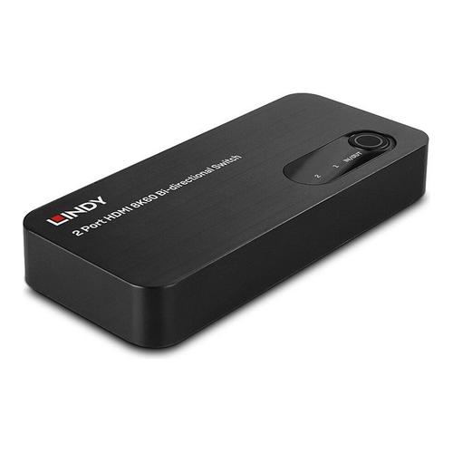 Lindy - Commutateur vidéo/audio - 8K60, bidirectional - 2 x HDMI - de bureau