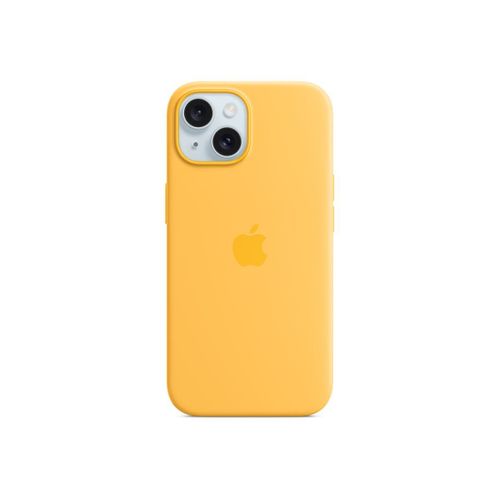 Apple - Coque De Protection Pour Téléphone Portable - Compatibilité Avec Magsafe - Silicone - Jaune Soleil - Pour Iphone 15