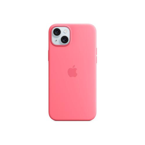 Apple - Coque De Protection Pour Téléphone Portable - Compatibilité Avec Magsafe - Silicone - Rose - Pour Iphone 15 Plus