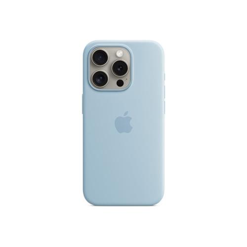 Apple - Coque De Protection Pour Téléphone Portable - Compatibilité Avec Magsafe - Silicone - Bleu Clair - Pour Iphone 15 Pro