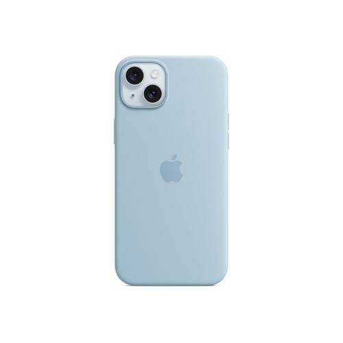 Apple - Coque De Protection Pour Téléphone Portable - Compatibilité Avec Magsafe - Silicone - Bleu Clair - Pour Iphone 15 Plus