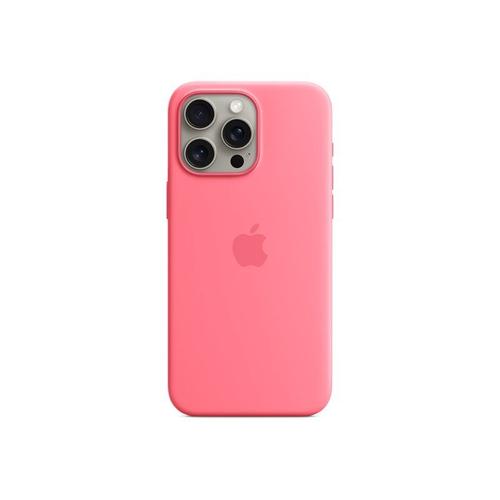 Apple - Coque De Protection Pour Téléphone Portable - Compatibilité Avec Magsafe - Silicone - Rose - Pour Iphone 15 Pro Max