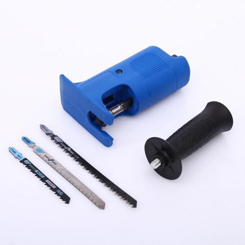 [Yue Xinghui] (propriété intellectuelle non traitée) adaptateur de scie sabre alternative pour perceuse électrique portable (en boîte comme indiqué sur l'image) bleu 14,5*9 cm