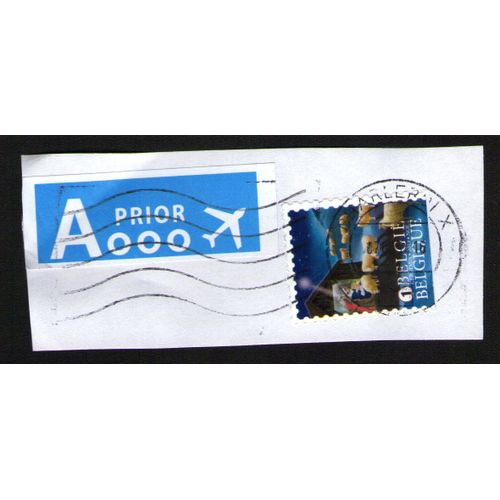 Belgique Oblitération Ronde Sur Fragment Used Stamp Moutons De Noël