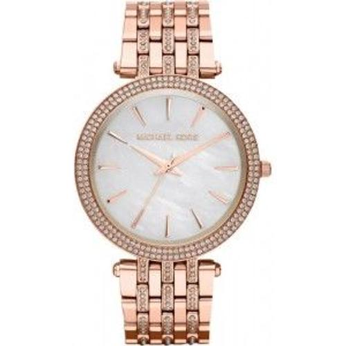 Montre Femme Michael Kors Darci Mk3220 Bracelet Acier Or Rose Avec Strass