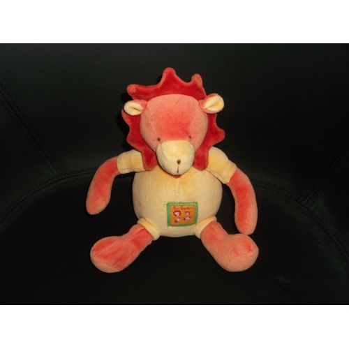 Peluche Doudou Boîte À Musique Moulin Roty Lion Les Loustics 23 Cm