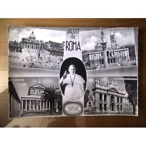 Carte Écrite En 1960.Saluti Da Roma.Joannes Xxiii Pont.Max