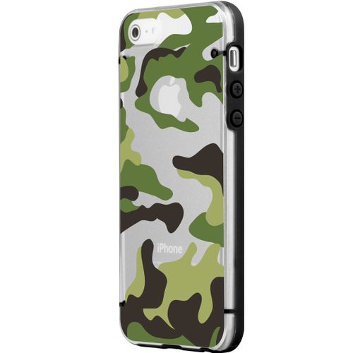 Coque Arrière Plexiarmy Pour Iphone 5 Et 5s Vert Kaki