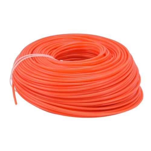 3 mm débroussailleuse corde en nylon 120 m ronde en nylon corde fil débroussailleuse ligne tondeuse à gazon outil de remplacement (numéro d'article : orange rond 3 mm x 120 m)