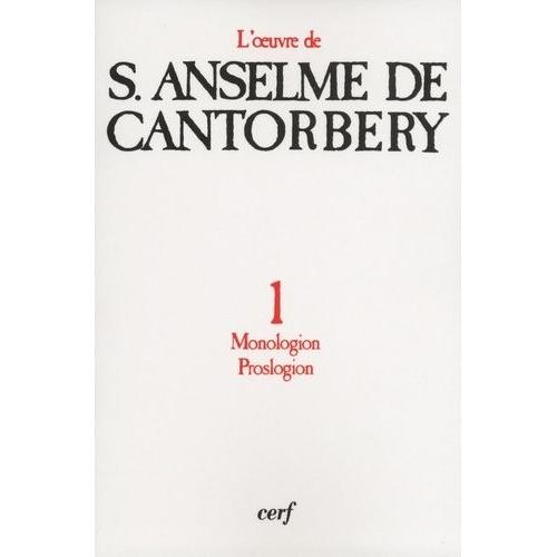 Oeuvre A De Cantorbery - Tome 1