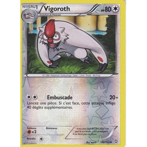 Carte Pokemon - Vigoroth - 102/124 - Reverse - Dragons Exaltes -