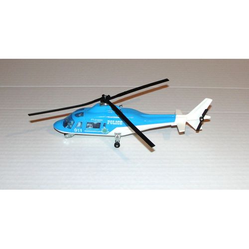 Hélicoptère De Police Bleu  Majorette"Agusta 109"