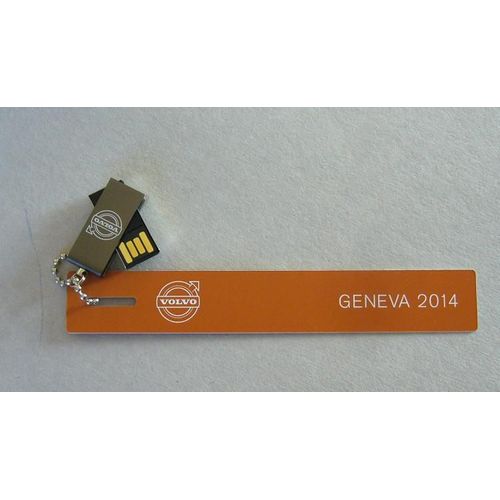 micro clé USB 4 Go press kit automobiles VOLVO Geneva 2014