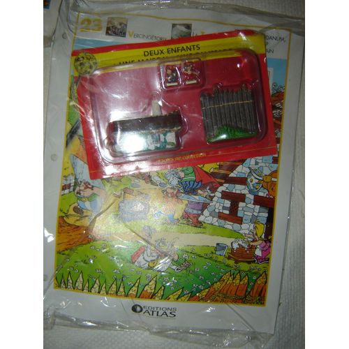 Le Village Asterix Edition Atlas N° 23 : 2 Enfants + Maison + Palissade-Atlas