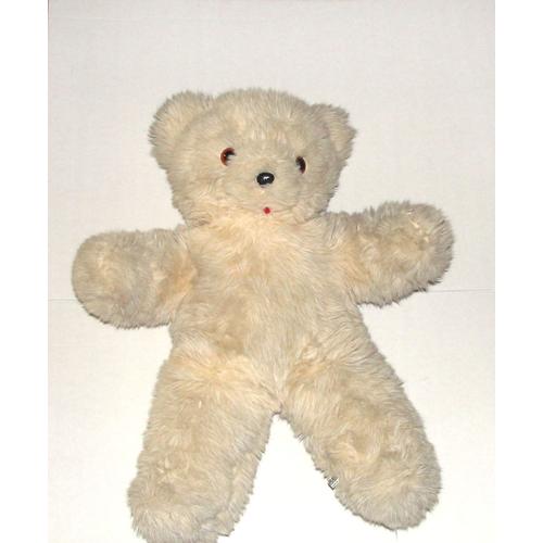 Grand Ours En Peluche Vintage Ajena 66cm