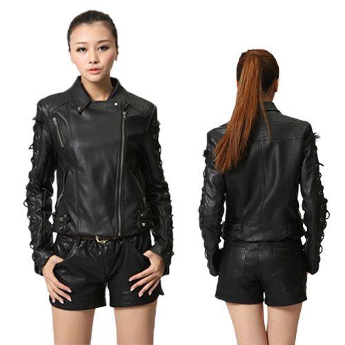 Blouson Veste Perfecto Gilet Motard Biker Rock Simili Cuir Gothique Lacets Original Lolita Punk Emo Black Sugar Boutique Punk Mode Lolita Déguisements Cosplay Paris