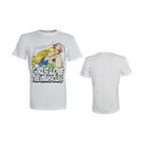 Astérix T-Shirt Girls Love The Muscles Blanc (M)