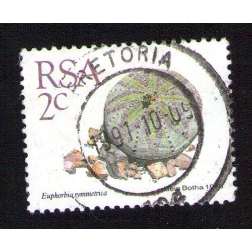 Afrique Du Sud 1988 Oblitération Ronde Used Stamp Fleur Flower Euphorbia Symmetrica