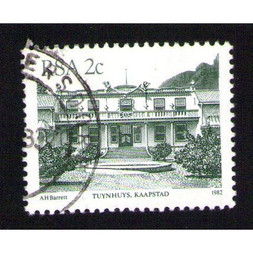 Afrique Du Sud 1982 Oblitération Ronde Used Stamp Résidence Présidentielle Cap Town Tuynhuys Kaapstad
