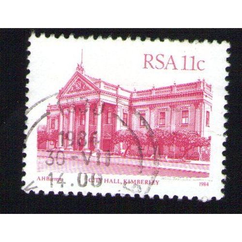 Afrique Du Sud 1984 Oblitération Ronde Used Stamp Bâtiment Building City Hall Kimberlay