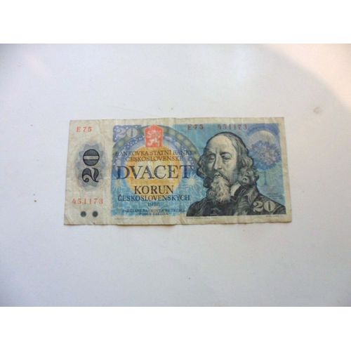 Tchécoslovaquie 20 Korun 1986
