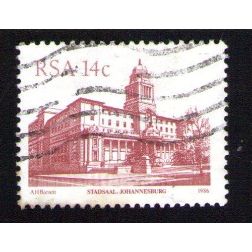 Afrique Du Sud 1986 Oblitéré Used Stamp Bâtiment Building Stadsaal Johannesburg