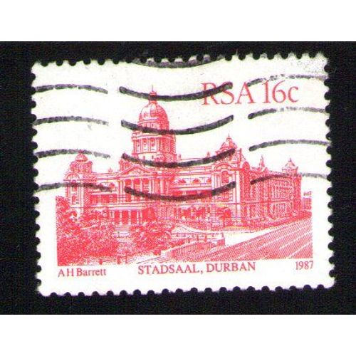 Afrique Du Sud 1987 Oblitéré Used Stamp Bâtiment Building Stadsaal Durban