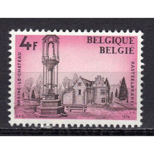 Belgique 1974 : Le Pilori De Braine-Le-Château - Timbre 4 F. Lilas-Rose Et Noir Neuf **