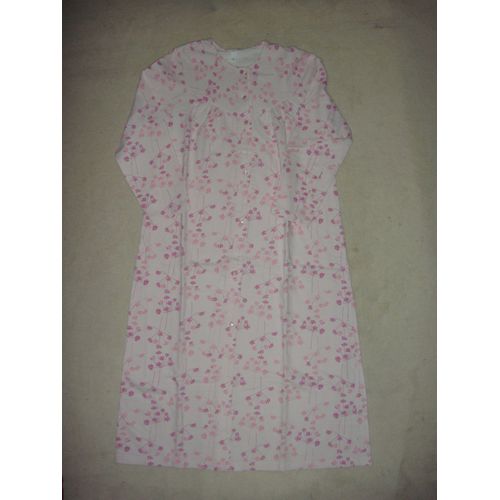 Chemise De Nuit Longue Rose À Fleurs Anne Darcey - Taille 38/40