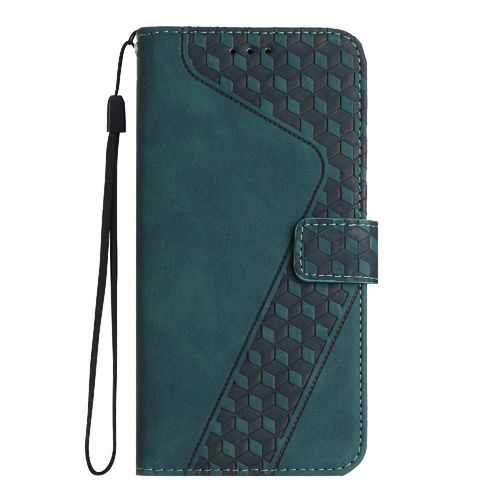 Téléphone Étui Pour Iphone 15 Pro Max Couverture De Fentes Pour Cartes Flip Folio Portefeuille Magnétique Bicelle - Vert
