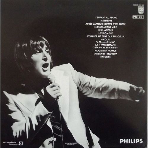 Disque Vinyle 33t L'enfant Au Piano / Messieurs / Apres L'amour Comme C'est Triste / Le Restaurant Vide / Le Chanteur / Le Triomphe / Je Voudrais Tant Que Tu Sois La /Nicolas / La ...