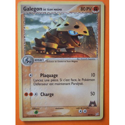 Galegon De Team Magma - Magma Vs Aqua - Rare - 20/95 - Vf- 80 Pv