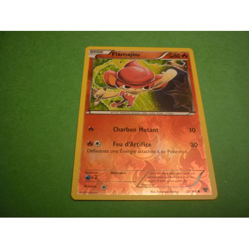 Carte Pokemon Francaise Reverse Serie Xy Flamajou 22/146