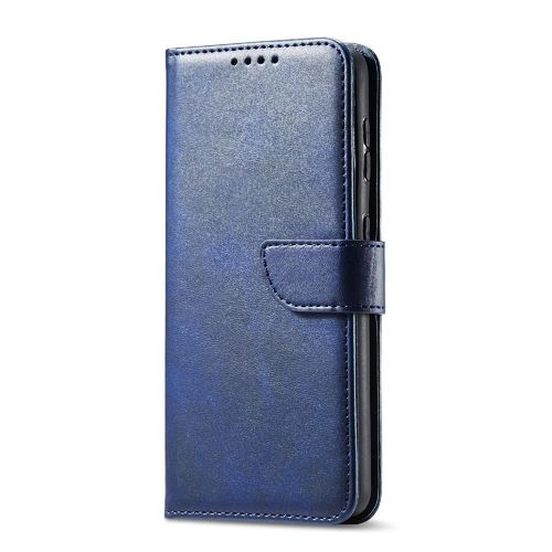 Étui Pour Samsung Galaxy Note8 Protection Complète Avec Porte-Cartes Kickstand Fibre De Carbone Magnétique Insertion De Carte Coque En Cuir Folio Flip - Bleu