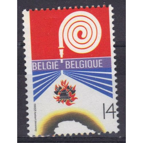 Belgique 1992 : Lutte Contre L'incendie : Allégorie - Timbre 14 F. Multicolore Neuf **